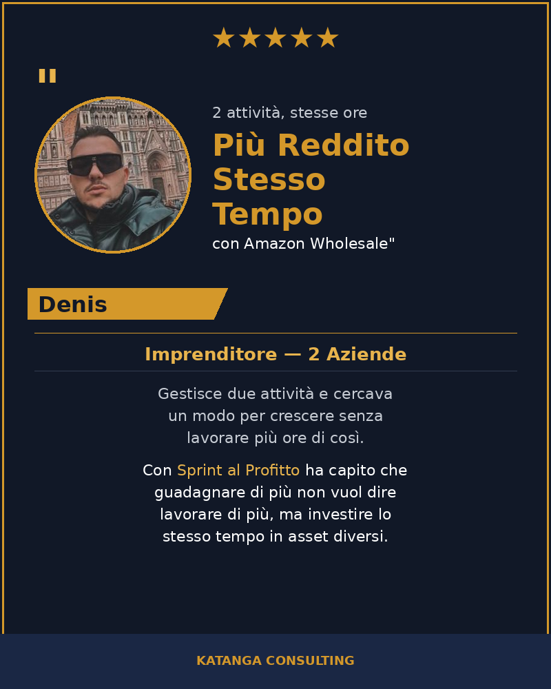 Testimonianza cliente Katanga Consulting — Denis
